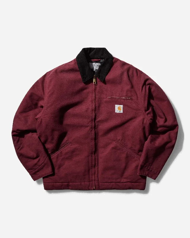 Men's OG Detroit Jacket Malbec / Black (Aged Canvas)