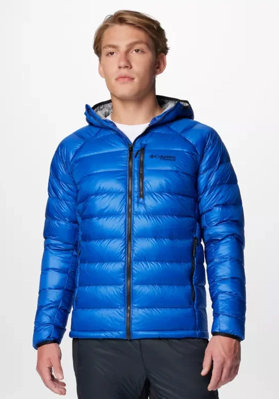 Columbia Artic Crest™ Down Hooded Jacket, Mountain Blue