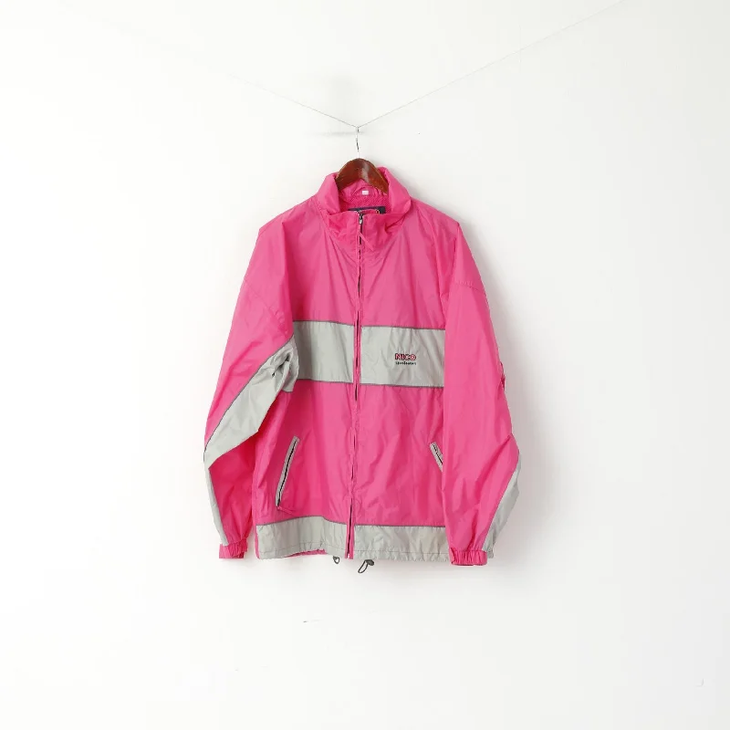 NICO Sportswear Men XL Jacket Pink Nylon Waterproof Extreme 3000mm Zip Up Top