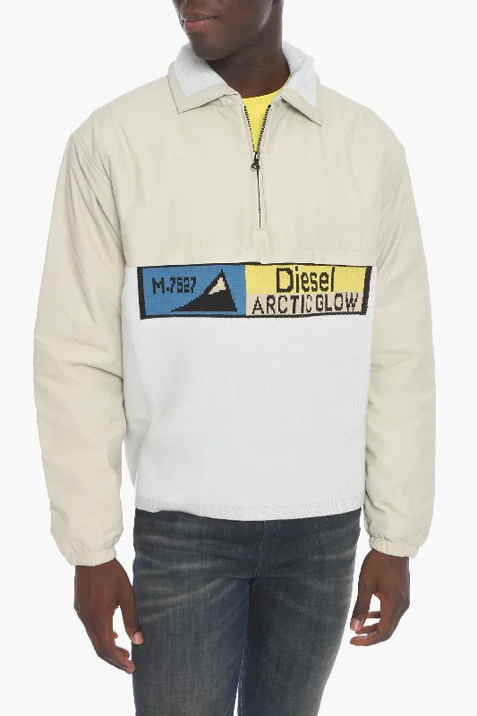 Diesel K-MARC Knit Jacket with Half-zip