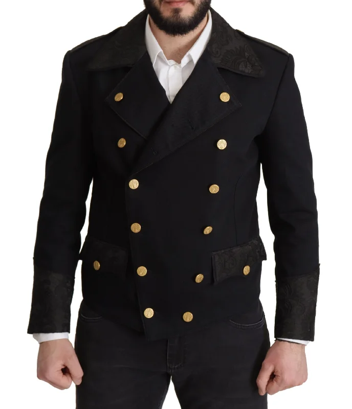 Dolce & Gabbana Elegant  Double Breasted Men's Jacket