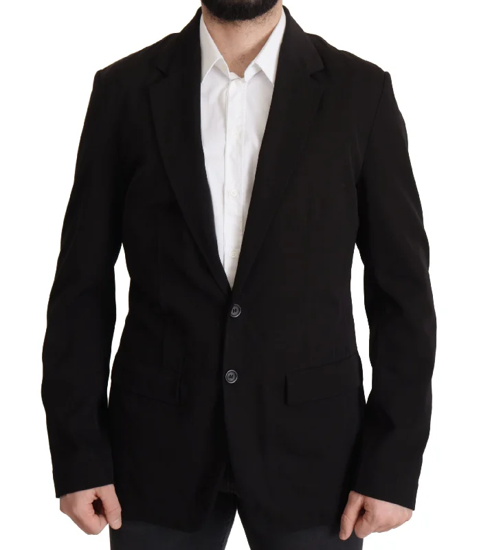 Dolce & Gabbana Elegant Virgin Wool Single Breasted Men's Jacket