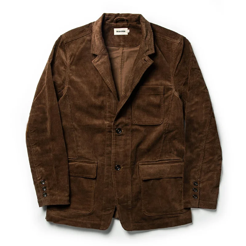 The Gibson Jacket in Chocolate Cord