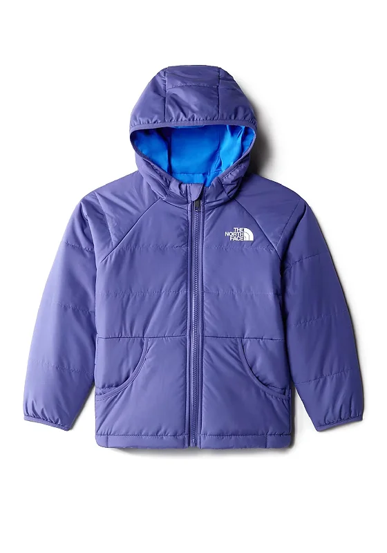 The North Face Kids Reversible Perrito Hooded Jacket, Cave Blue