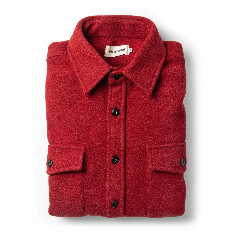 The Maritime Shirt Jacket in Clifford Red