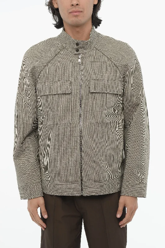 Neil Barrett Boxy Fit BARACUTA Jacket with Zip Closure