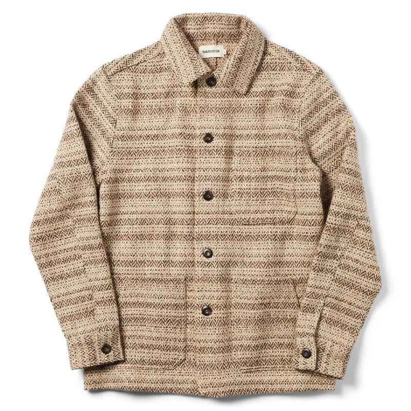 The Ojai Jacket in Espresso Herringbone Wool