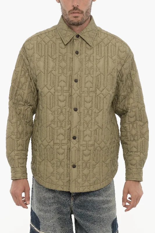 Palm Angels All-Over Monogram Quilted Jacket