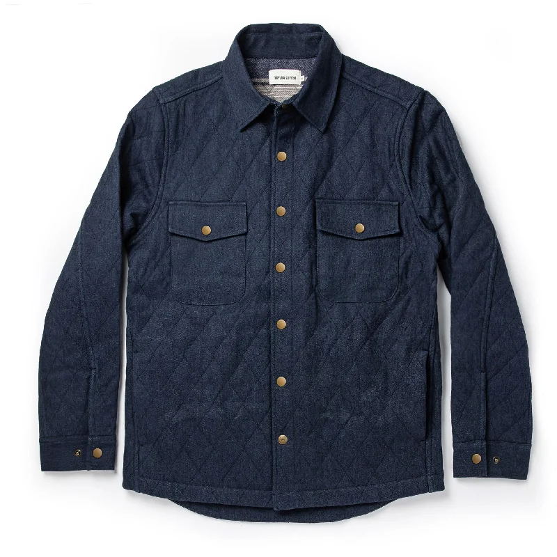 The Quilted Jacket in Indigo Boss Duck