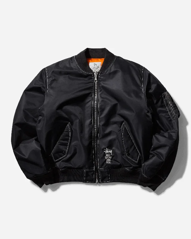 Built Reversible Bomber Jacket Black