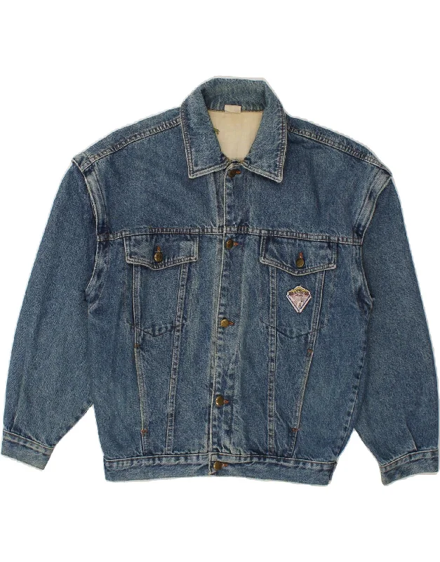 VINTAGE Mens Denim Jacket UK 36 Small Blue