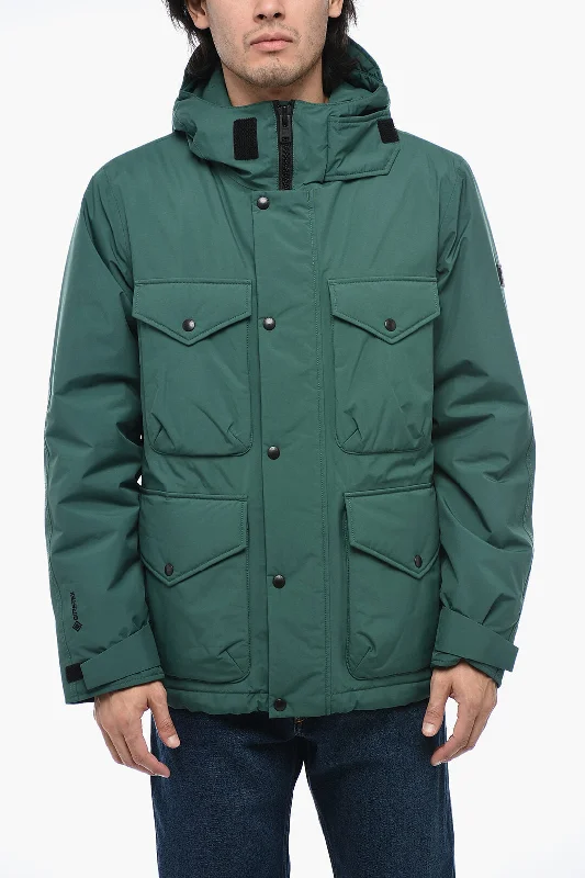 Woolrich Multipocket MARINA Down Jacket with Hidden Placket