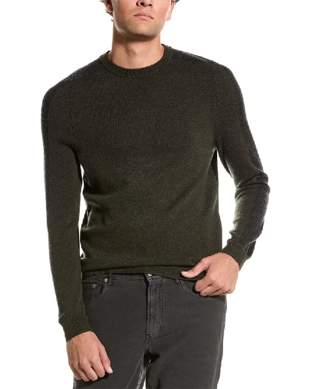 Autumn Cashmere Colorblock Cashmere Crewneck Sweater