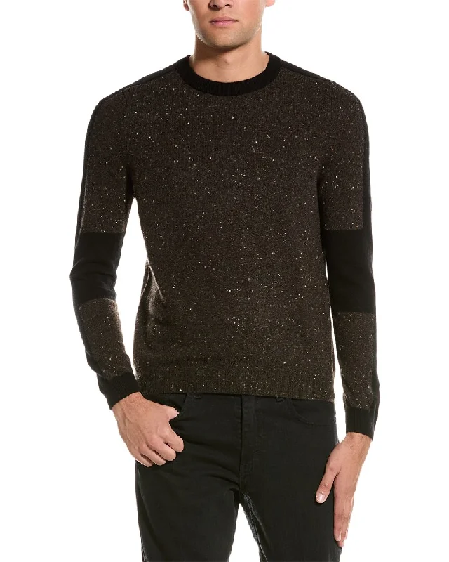 Autumn Cashmere Saddle Cashmere Crewneck Sweater