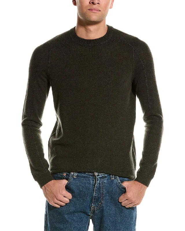 Autumn Cashmere Thermal Panel Cashmere Crewneck Sweater