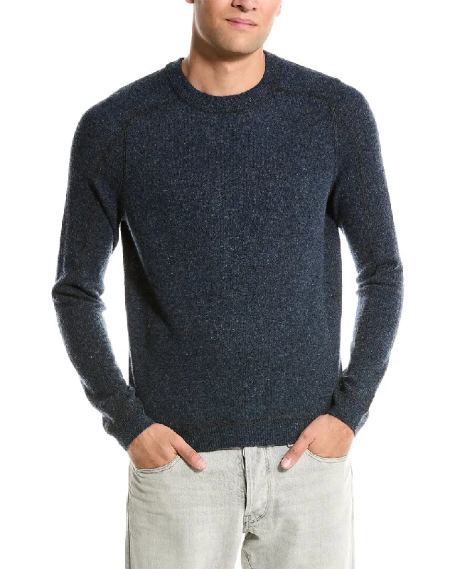 Autumn Cashmere Thermal Panel Cashmere Crewneck Sweater