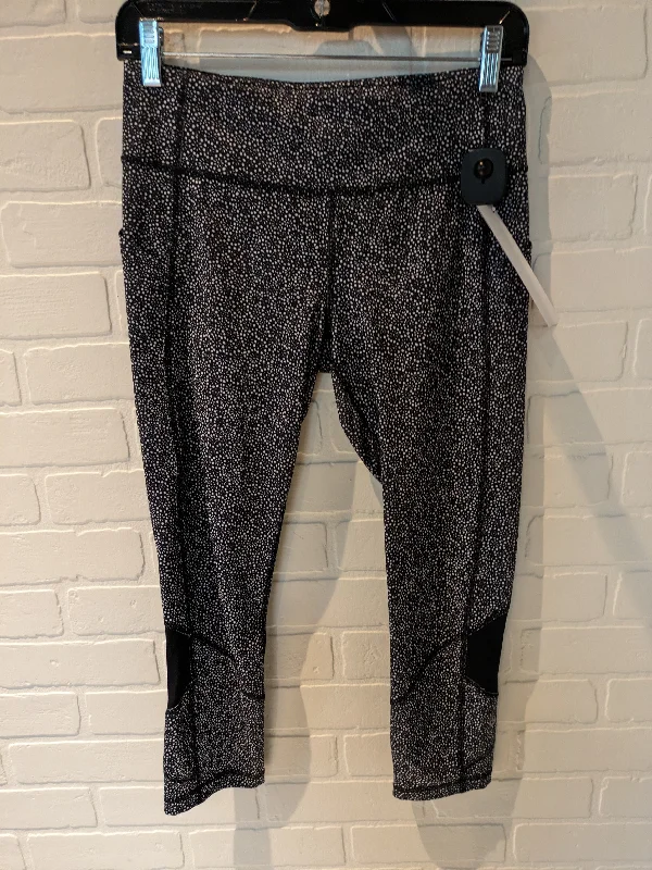 Black Athletic Leggings Capris Lululemon, Size 6