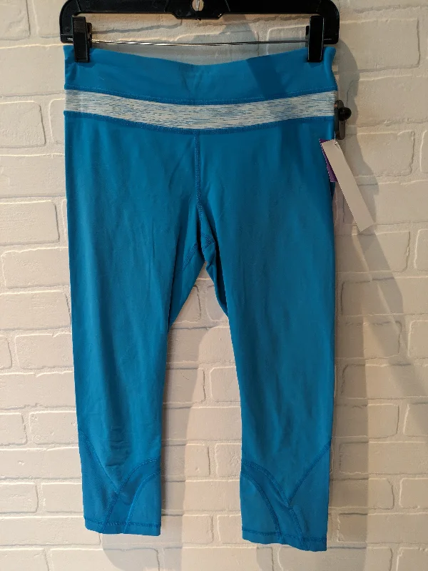 Blue Athletic Leggings Capris Lululemon, Size 6