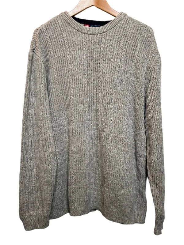 Chaps Grey Knitted Sweater (Size XL)