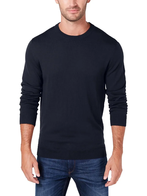 Mens Merino Wool Regular Fit Pullover Sweater