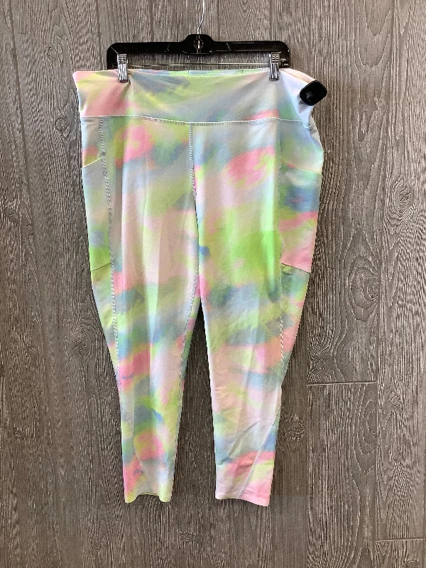 Multi-colored Athletic Leggings Tek Gear, Size 2x