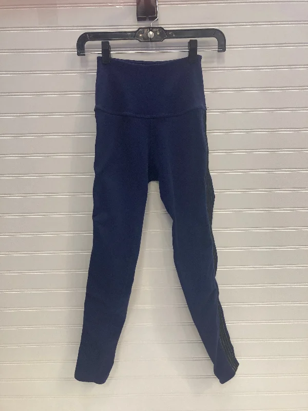 Navy Athletic Leggings Capris Beyond Yoga, Size Xs