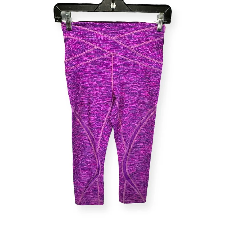 Purple Athletic Leggings Capris Lululemon, Size 4