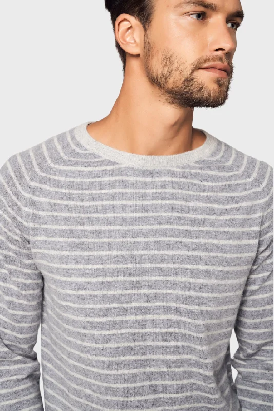 Aesthetic Striped Cashmere Sweater