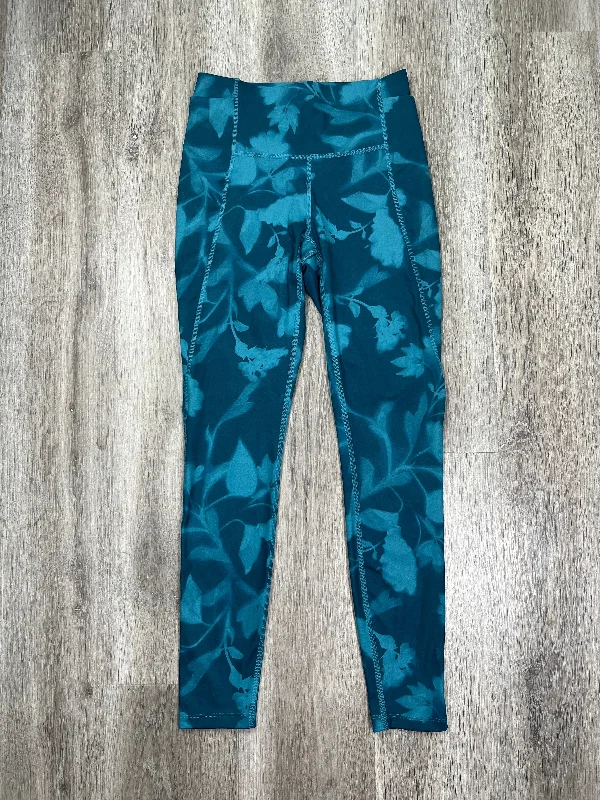 Teal Athletic Leggings All In Motion, Size Xs