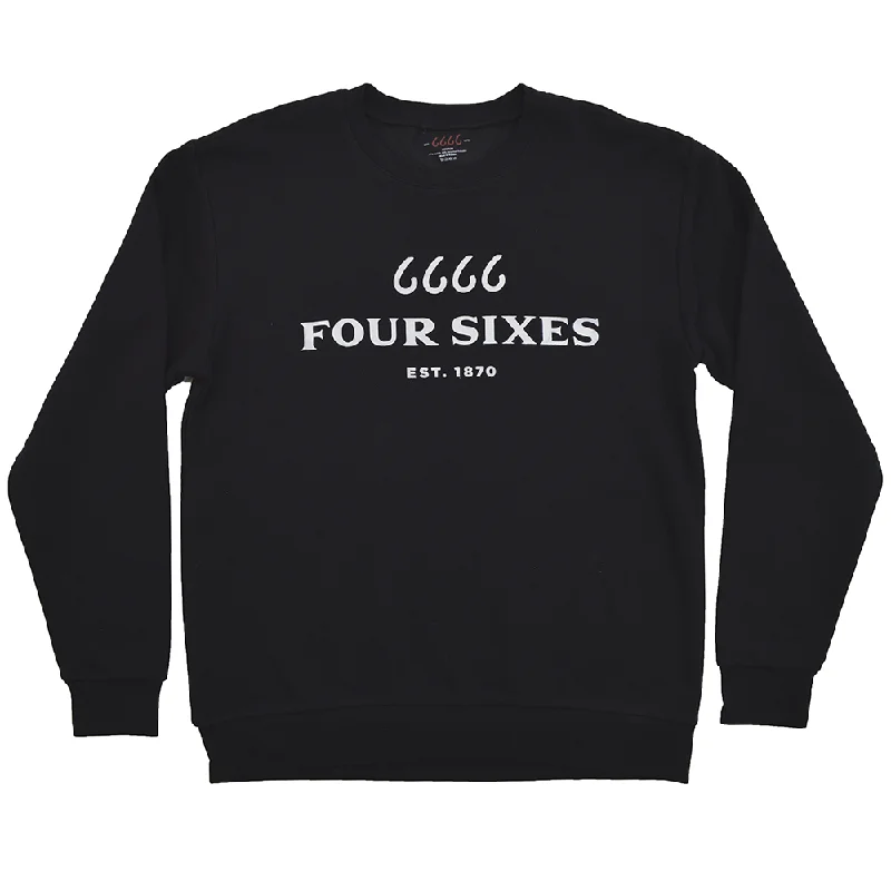 Crewneck Sweatshirt - Black w/ White Logo