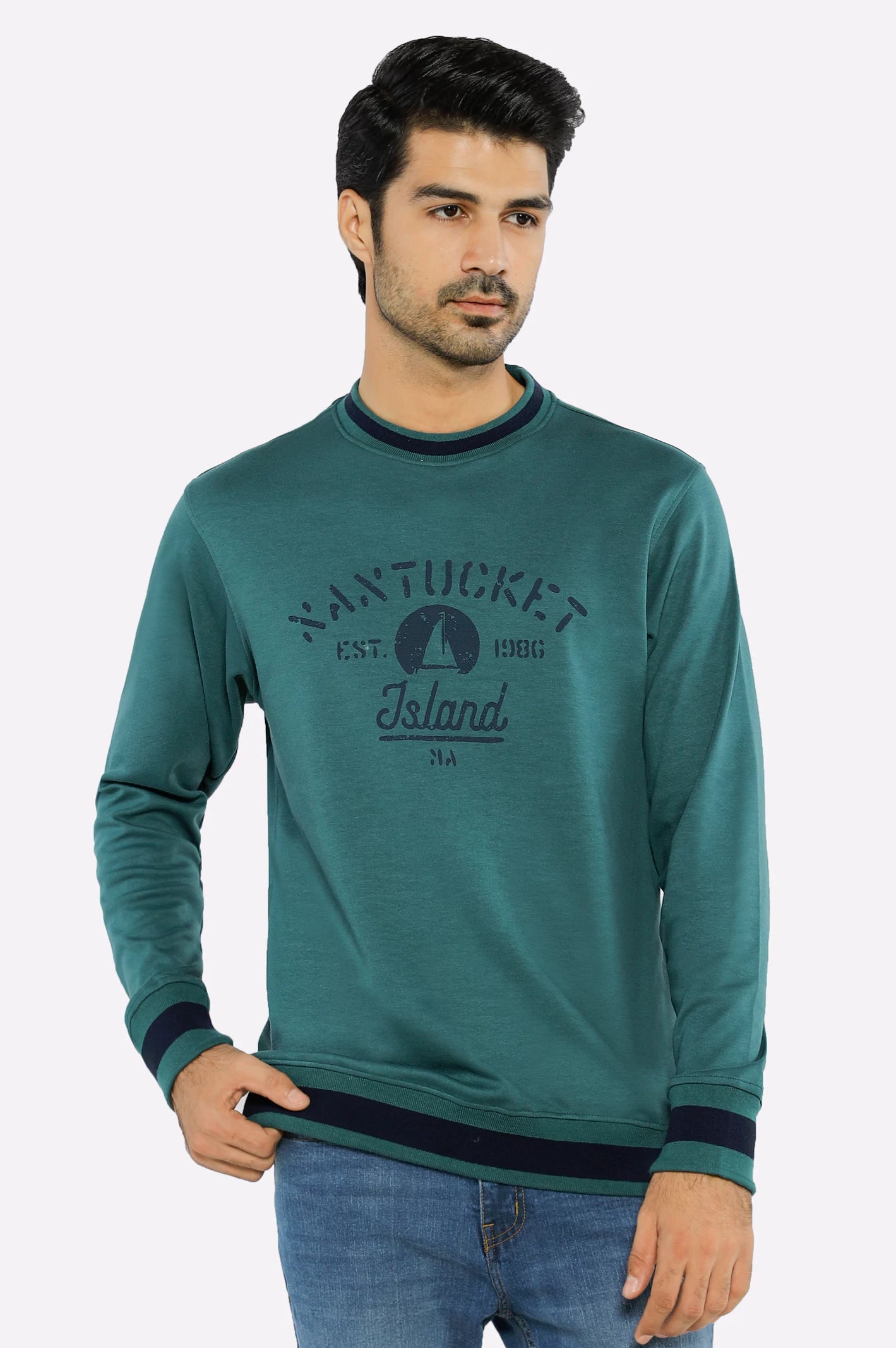 Green Graphic Sweatshirt