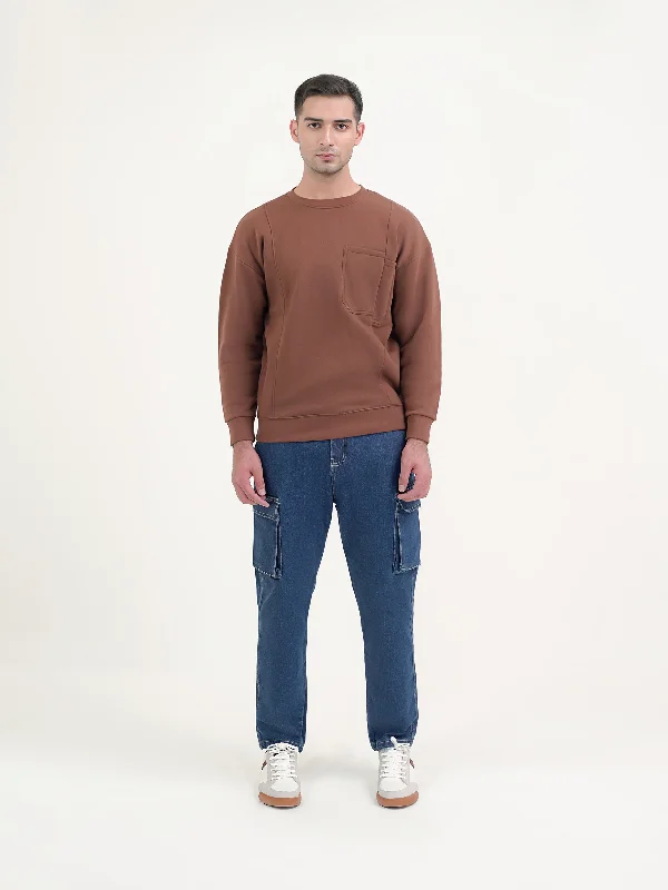 "KENZIE" Cut and Sew Casual Sweatshirt