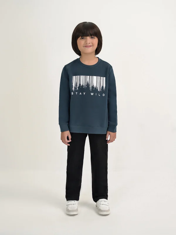 "GLEN" Playful Crew Neck Sweatshirt