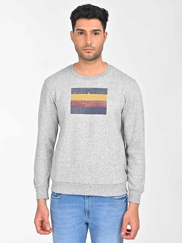 Men Full Sleeve Graphic Crew Neck Sweatshirt