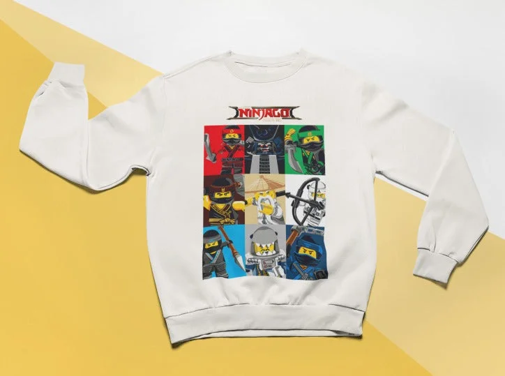 Ninjago White sweatshirt (CODE: vm102)