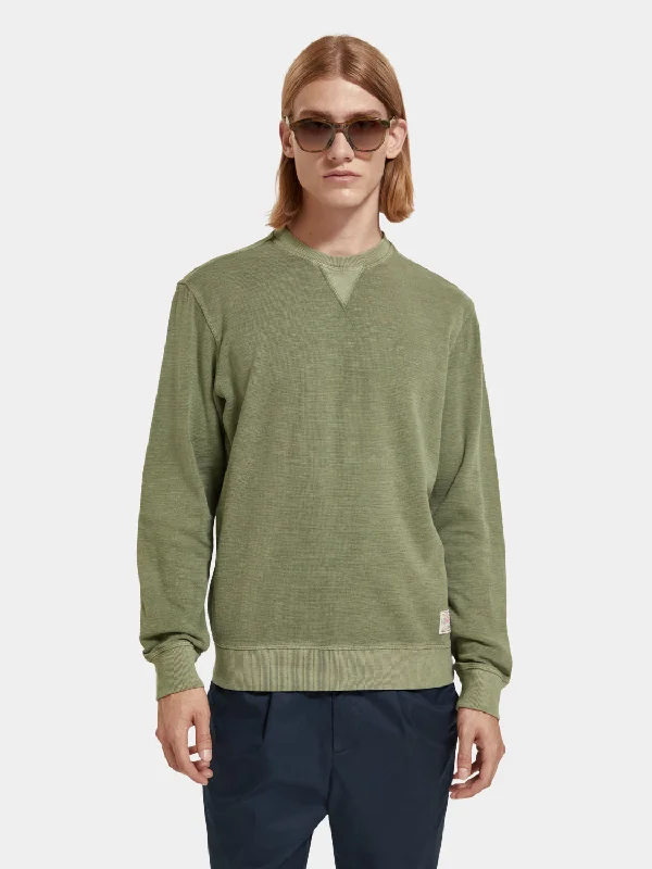 Regular-fit garment-dyed sweatshirt