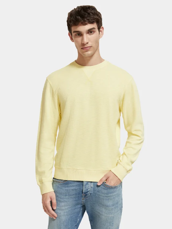 Regular-fit garment-dyed sweatshirt