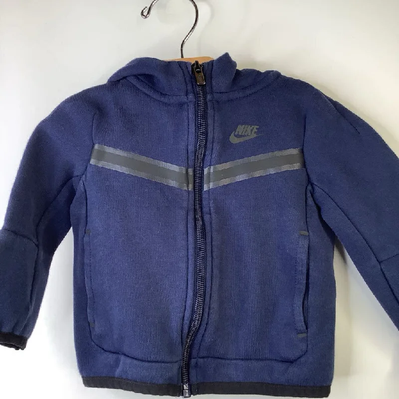 Size 12m: Nike Navy Blue Zip-up Sweatshirt