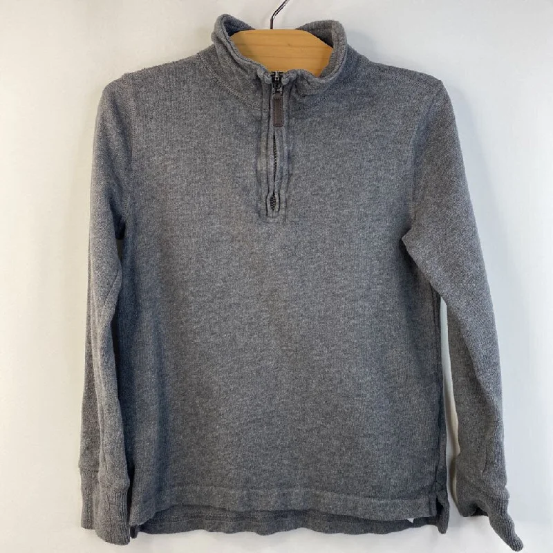 Size 4-5: Crewcuts Grey Half-Zip Long Sleeve Sweatshirt