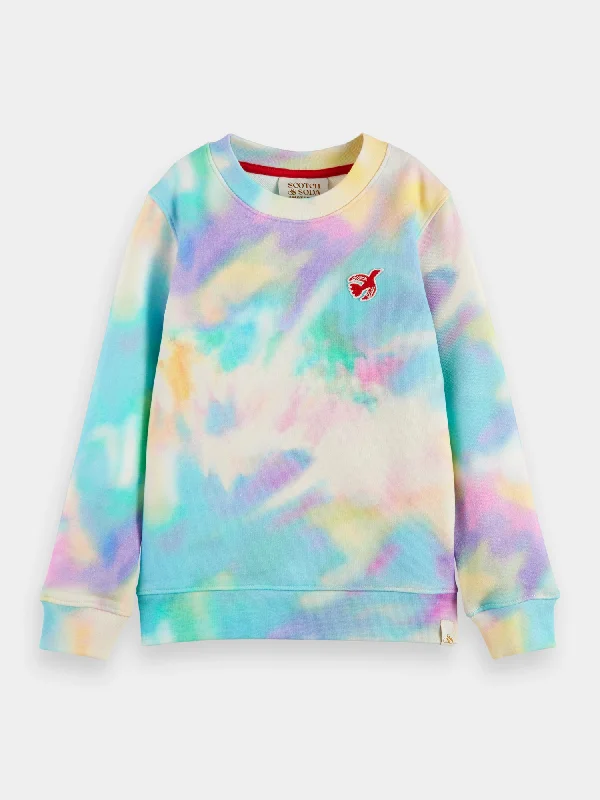 Kids - Tie-dyed free spirit crewneck sweatshirt